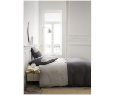 TODAY Housse de Couette et Taies doreiller, Gris, 240 x 260 cm