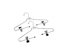 M-Home Mon 9882 Lot de 2 cintres avec pilers ChromÃ© 38 cm