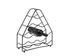 Delfinware Casier à Bouteilles 9 Bouteilles Noir