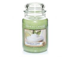 Yankee Candle bougie jarre parfumÃ©e, grande taille, Vanille et Citron Vert, jusquÃ 150Â heures de combustion
