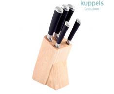 Kuppels 600068100 Bloc Ã Couteaux, Acier Inoxydable, 5 piÃ¨ces