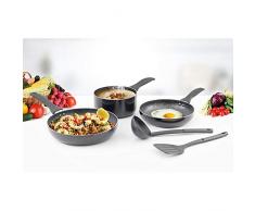 KITCHEN COOK Batterie de Cuisine 5pcs Tous Feux Sauf Induction Modele Lucy