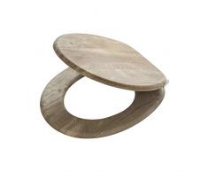 Tiger Abattant WC en MDF Marron 37 x 4 x 44 cm