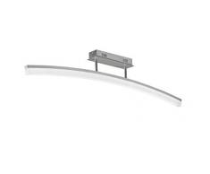 WOFI 923001646000 Plafonnier, MÃ©tal, Integriert, 28 W, Silber, 110 x 8 x 21 cm