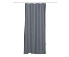 kela Laguna Rideau de Douche, Polyester, Gris foncÃ©, 120x200cm