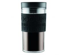 BODUM - 11684-01S - Mug de voyage isotherme en plastique -couvercle à vis - hermétique - 0.35 l - Noir
