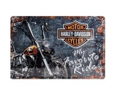 Poster Revolution Harley-Davidson My Favorite Ride - Plaque en mÃ©tal 20 x 30 cm