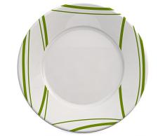 Ornamin Assiette Plate Ã 19 cm Roseau Vert MÃ©lamine (ModÃ¨le 123) / assiette petit-dÃ©jeuner, assiette enfant, assiette plastique rigide