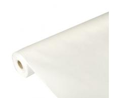 Papstar 82346 Soft Selection Nappe en Tissu Non-tissé Blanc 25 x 1,18 m
