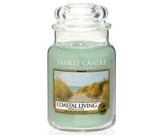 Yankee Candle Bougie Balade sur la côte, Grande Jarre, Verre, Vert