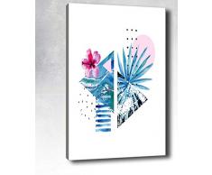 Bonamaison Peinture sur toile, multicolore, 70 x 100 cm - ConÃ§u et fabriquÃ© en Turquie