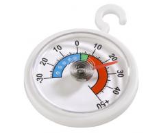 Xavax ThermomÃ¨tre analogique pour rÃ©frigÃ©rateur, freezer ou congÃ©lateur (Ã suspendre au rÃ©frigÃ©rateur, congÃ©lateur, cave Ã vin, minibar, minimum -30 degrÃ©s, maximum 50 degrÃ©s, format rond) Blanc