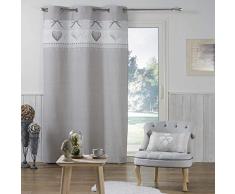 homea rideau a oeillets 140x240 cm coton solamour