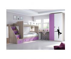TATOUTEX 3613249691884 Sticker Mural, Violet, L L 20cm x H 30cm