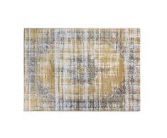 LIFA LIVING Tapis Vintage, Tapis de Salon et de Chambre à Coucher, Disponible en différentes Couleurs et Tailles (Jaune Ocre, 133 x 200)