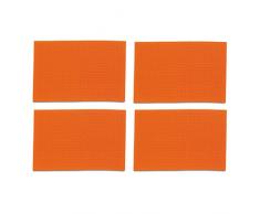 Kela 390137 Plato Lot de 4 Sets de Table TressÃ©s PVC Orange 45 x 30 cm