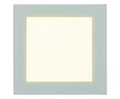 Naeve Leuchten Spot LED encastrable A, blanc chaud, aluminium, 12Â W, 17Â x 16Â x 2,5Â cm, 4081926