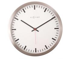 NeXtime 2520 Stripe Horloge ABS Blanc