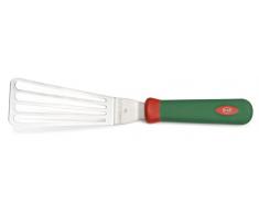Sanelli Ligne Premana Professional,Frite Spatule Cm.16,Acier Inoxydable,Vert et Rouge,30.5x9.0x6.0 cm