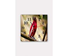 Bonamaison Horloge Murale en MDF, Multicolore, 30 x 30 cm