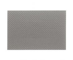 Kela 11374 Plato Set de table PVC/Polyester Gris Clair 45 x 30 x 1 cm