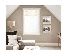 Soleil docre Luxury Brise bise, Voile, Coton, Blanc, 60 x 90 cm