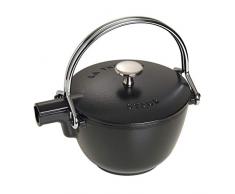 Staub Fonte 1650023 Théière / Bouilloire Ronde Noir Mat