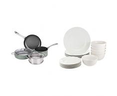 AmazonBasics Ensemble de 6 Accessoires de Cuisine Multifonctions et Anti-adhésifs, pour plaques à Induction