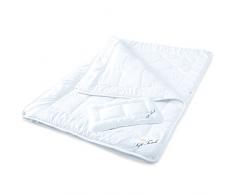 aqua-textil Couette Enfant 4 Saisons, 100 x 135 cm, Couette Microfibre bébé en Set avec 1 x Oreiller 40 x 60 cm, Blanc, Couette Soft Touch Kids 1000489