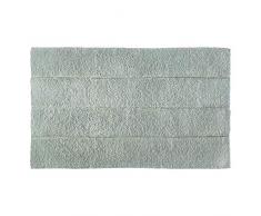 iDesign Stripe tapis de bain doux, sortie de douche rectangulaire en coton, vert sauge