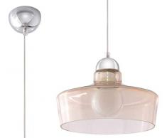 Sollux Lighting Rosalia Suspension en verre Champagne Chrome