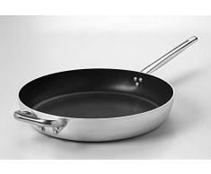 Unbekannt De sexes opposés Frire Casserole antiadhésive Une épaisseur de 3 mm et à Utiliser en Acier Tubulaire cod.ALSA111S45 450 mm Ø