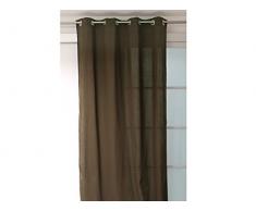 Soleil dOcre 031548 Panama Rideau ÃÂ Oeillets Coton Taupe 140 x 250 cm