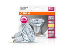 OSRAM LED SUPERSTAR PAR16 / Spot LED, Culot GU10, Dimmable, 5.5W Equivalent 50W, 220-240V, Angle : 36Â°, Blanc Chaud 2700K, Lot de 1 piÃ¨ce
