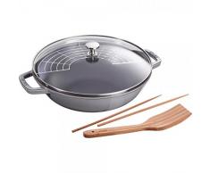 Staub 40511-462-0 Wok Fonte Gris graphite 30 cm