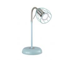 Reality, Lampe de table, Evian 1xGU10, max.28,0 W Corps: metal, Vert L:13,0cm, H:30,0cm, P:28,0cm IP20,Interrupteur de cordon,Flexible