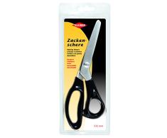 Kleiber 235 mm Ciseaux Couture Acier INOX pour Couper et denteler, poignÃ©e, Noir