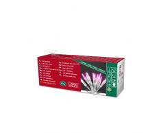 Konstsmide 6302-343 Mini Guirlande 35 LED Rose Retro Design + Câble Transparent 230 V