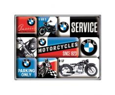 Nostalgic-Art 83077 BMW Motorcycles Magnet Set de 9 pièces