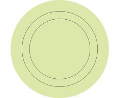 Wallpops Lot de 4 Stickers en Forme de Cercles concentriques pour Chambre de bébé Vert pâle