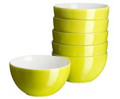 Swoon 927231 Muesli Bol 14 cm Vert 6 piÃ¨ces, Porcelaine