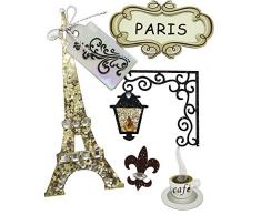 Rayher 58442000Â Lot de 5Â sacs de Paris avec point de collage SB autocollants dÃ©coratifs