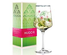 Inga Knop Hugo R. Verre à apéritif en verre cristal 544 ml avec des pièces de platine élégantes