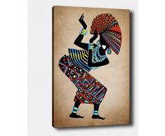 Bonamaison Peinture sur toile, multicolore, 50 x 70 cm - ConÃ§u et fabriquÃ© en Turquie