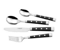 La Table dAlbert 289000 Kyoto MÃ©nagÃ¨re 24 PiÃ¨ces Acier Inoxydable Noir