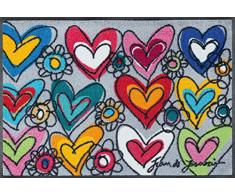 Wash+Dry with Love, All Things are Possible Tapis, Surface en Polyamide, Coloré, 50 x 75 cm