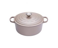 LE CREUSET 21177284214430 Cocotte Ronde, Fonte, Sisal Mate, 28 cm