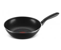 Lagostina - Saltapasta - Wok antiadhÃ©sif en Aluminium - Noir - DiamÃ¨tre 28 cm