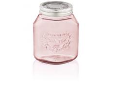 Leifheit 36329 Bocal en verre rose 1L, lot de 3