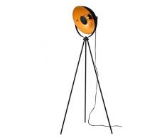 Lucide 05730/01/30 Lampadaire, Acier, 40 W, Noir, Or Mat
